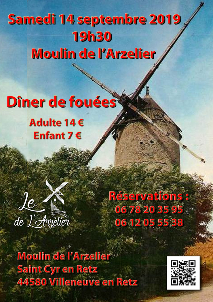 Affiche Moulin Arzelier 14 septembre 2019