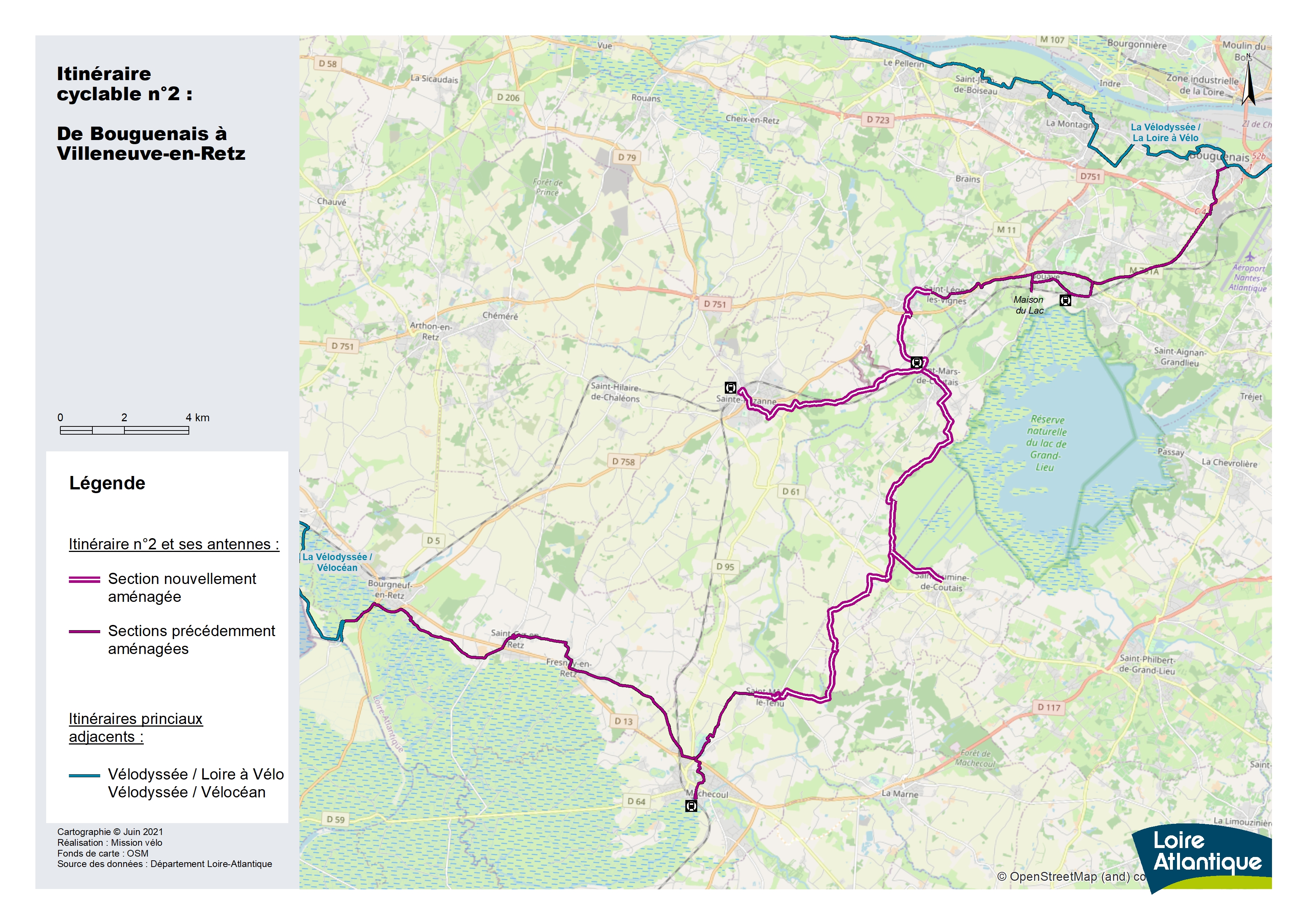 Carte d'itinéraire cyclable_2021